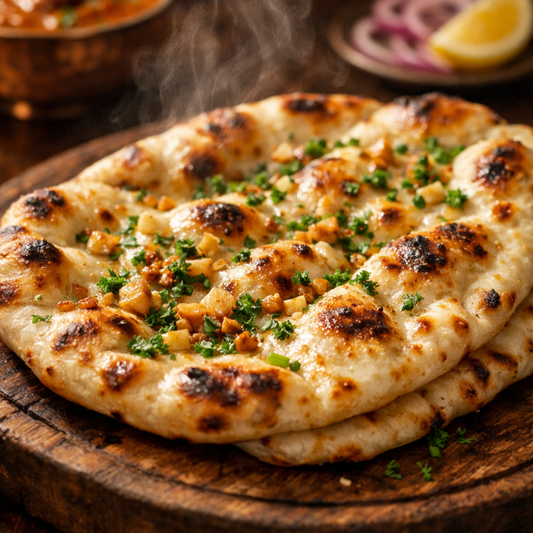 Rasoi Xpress Garlic Naan 2 Pieces – Restaurant Style Naan